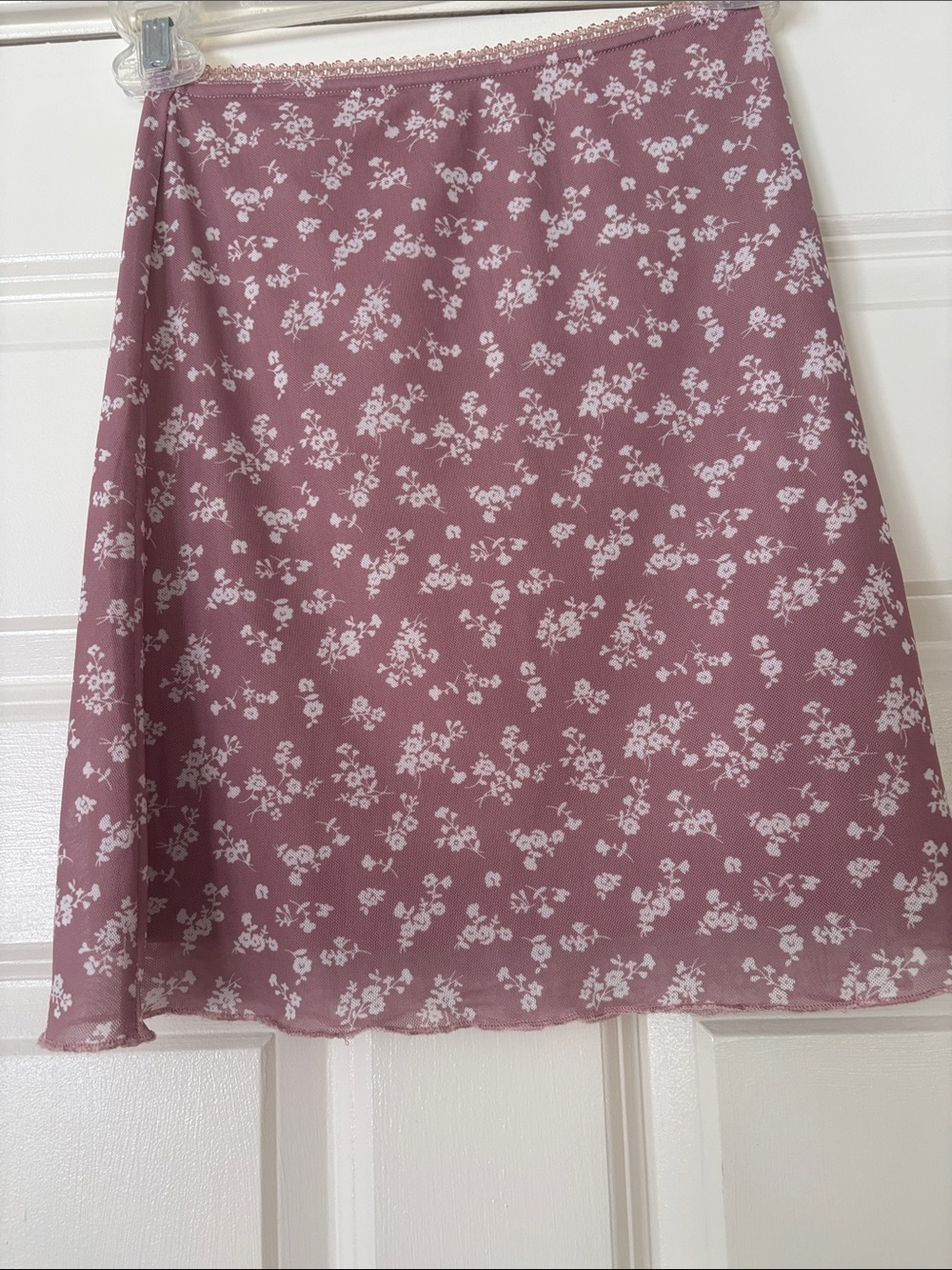 Princess Polly Sandra Dusty Rose Floral A-Line mini Skirt